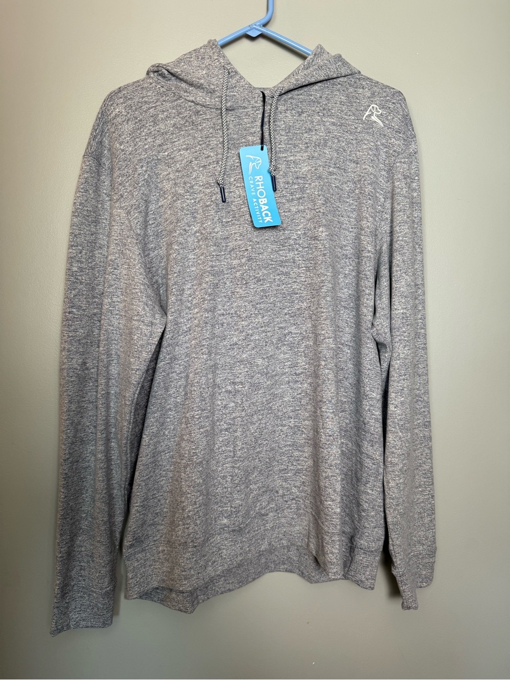 Rhoback Hesi Performance Hoodie – Everest Grey/Stainless Steel – Men’s L NWT
